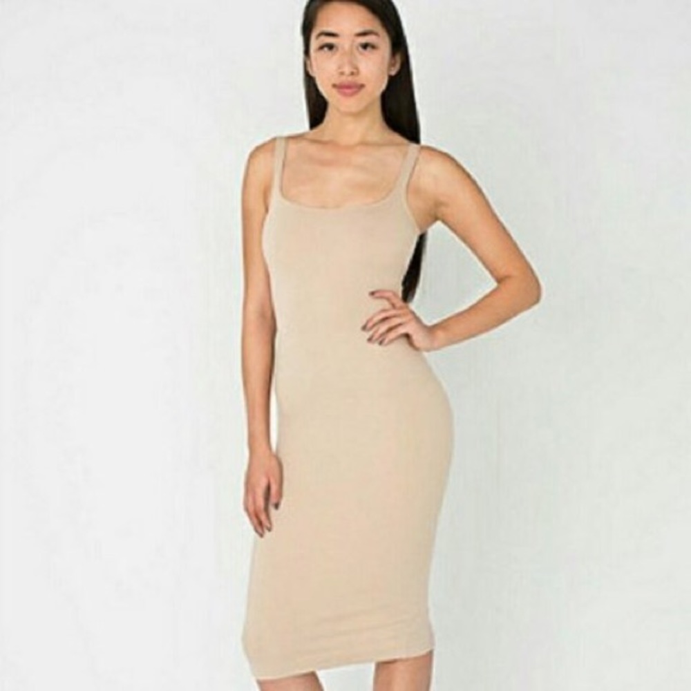 American Apparel Nude Ponte Dress